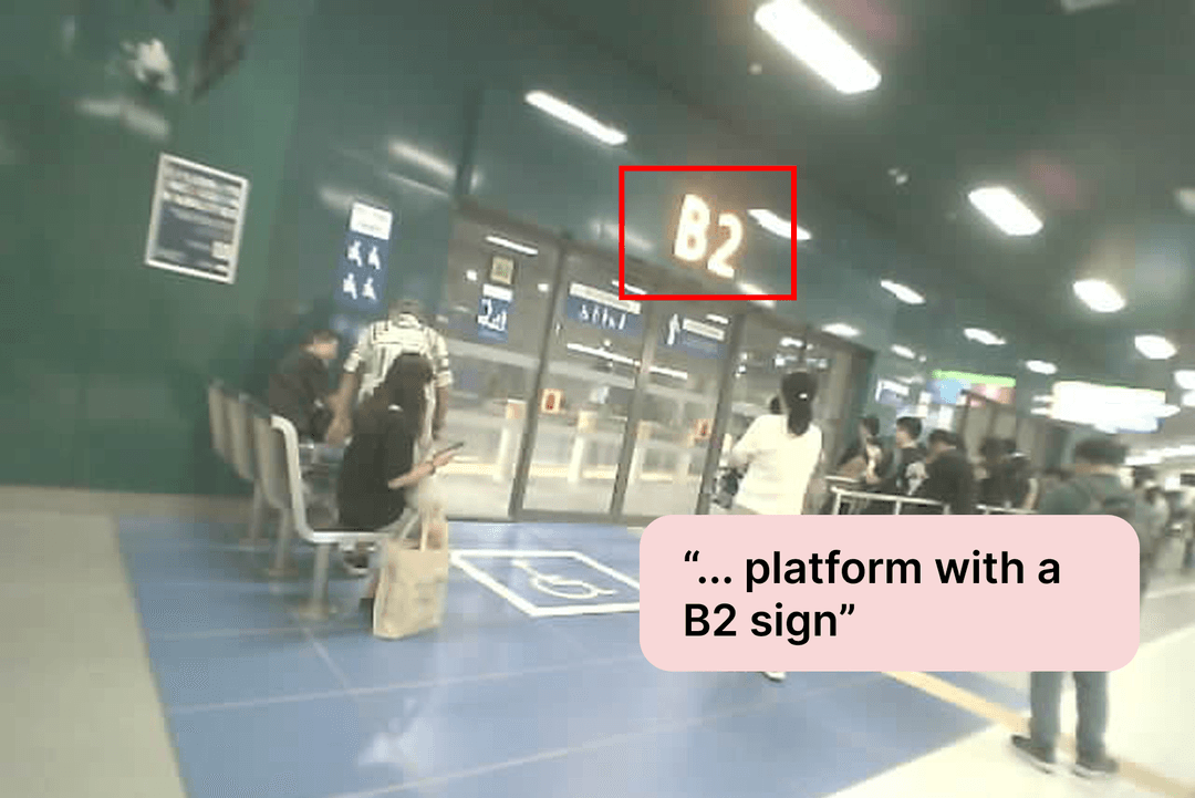 Bus interchange with berth sign B2